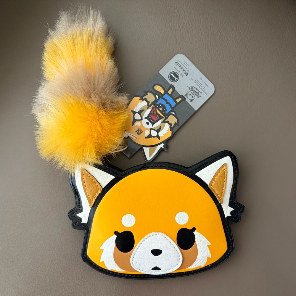 Loungefly x Sanrio Aggretsuko Coin Purse with Pom Tail
